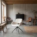 Campo Armlehnstuhl - Stoff Teddy MJ81 White (drehbar) - Tower Living