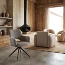 Esszimmerstuhl Ginerva Erde Tweed drehbar - Richmond Interiors