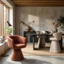 Esszimmerstuhl Madeline Blush Fusion Swivel - Richmond Interiors