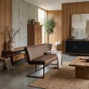 Ferro Bank 135 - Stoff Savanne hellbraun - Tower Living