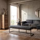 Ferro Bank 155 - Stoff Savannah anthrazit - Tower Living