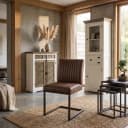 Ferro Stuhl - Stoff Savannah dunkelbraun - Tower Living