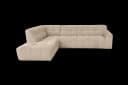 Memphis 3-AR + Ottoman L - Haga 30 beige - Tower Living