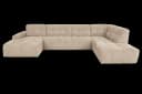 Memphis Chaise L - 3-Sitzer - Ottoman R - Haga 30 beige - Tower Living