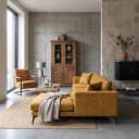 Nottingham 2 5-AL + Chaiselongue - Adore 015 Gelb Orange - Tower Living