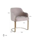 Hadley Esszimmerstuhl, khaki, feuerhemmender Samt - Richmond Interiors