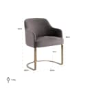 Hadley Stone Velvet Esszimmerstuhl - Richmond Interiors