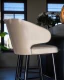 Barstuhl Indigo Khaki Samt - Richmond Interiors