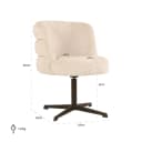 Esszimmerstuhl Alexander Jones Cream Fusion Swivel (Chadwick) - Richmond Interiors