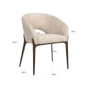 Esszimmerstuhl Kenzi cremefarben Einhorn - Richmond Interiors