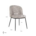 Esszimmerstuhl Elvi trendy nature feuerhemmend (2er Set) - Richmond Interiors