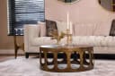 Couchtisch Du Pont gebürstetes Gold - Richmond Interiors