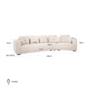 Bank Lusso Niagara beige 4-Sitzer - Richmond Interiors