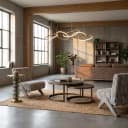 Couchtisch Bloomville Messing Shagreen (2er-Set) - Richmond Interiors