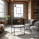 Couchtisch Lyam silber 70Ø - Richmond Interiors