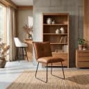 Seda Stuhl - Stoff Cherokee 8 Cognac - Tower Living