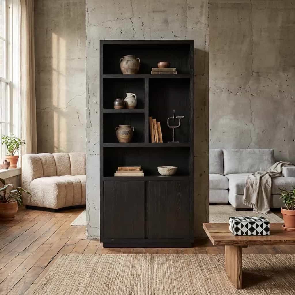Wandschrank Oakura schwarz