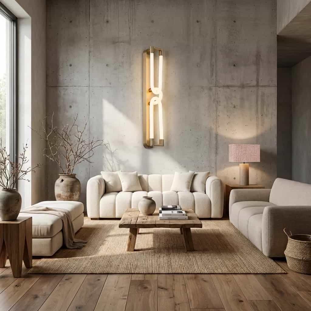 Wandleuchte Lysa, gebürstetes Gold