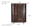 Wandschrank Noor Walnuss 150 cm - Livingfurn