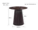 Couchtisch Salvator Walnuss 50 cm - Livingfurn