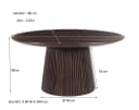 Couchtisch Salvator Walnuss 80 cm - Livingfurn