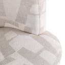 Esszimmerstuhl Rochenne beige graffic drehbar auf Rollen - Richmond Interiors