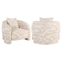 Lounge-Sessel Tuscany beige graffic - Richmond Interiors