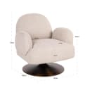 Loungesessel Kagney Biscotti drehbar - Richmond Interiors
