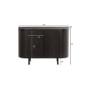 Sideboard Tobago Espresso 115 cm - Livingfurn