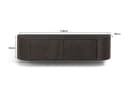 TV-Möbel Novero Espresso, schwebend, 140 cm - Livingfurn