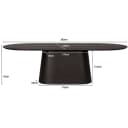 Esstisch Novero Espresso 280 cm - Livingfurn