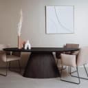 Premana Esstisch schwarz oval 220 cm - Tower Living