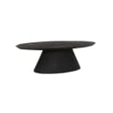Premana Couchtisch schwarz oval 135 cm - Tower Living