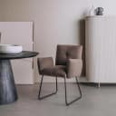 Dante Sessel - Stoff Teddy MJ87 Dunkelbraun - Tower Living