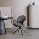 Imola Sessel - Stoff Ascot 5 Anthrazit (drehbar) - Tower Living