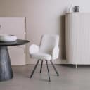 Livo Sessel - Stoff Ascot 1 Weiß (drehbar) - Tower Living