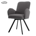 Livo Sessel - Stoff Ascot 5 Anthrazit (drehbar) - Tower Living