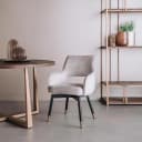 Lenno Armstuhl - Stoff Adore 11 Beige (drehbar) - Tower Living