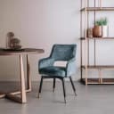 Lenno Armstuhl - Stoff Adore 31 Graublau (drehbar) - Tower Living