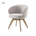 Brescia Sessel - Stoff Puente 06 beige weiß (drehbar) - Tower Living