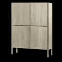 Amalfi Aufbewahrungsschrank weiß gewaschen 120 cm - Tower Living