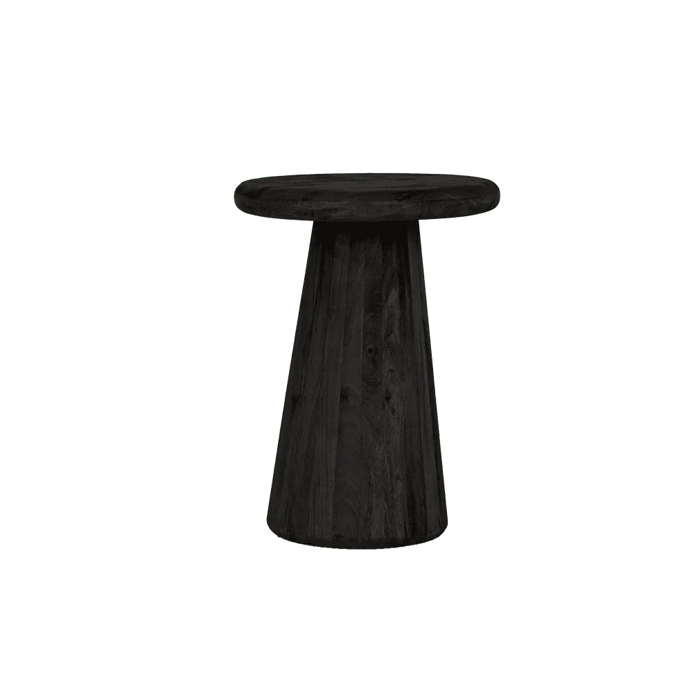 Asti Beistelltisch rund schwarz 40 cm - Tower Living