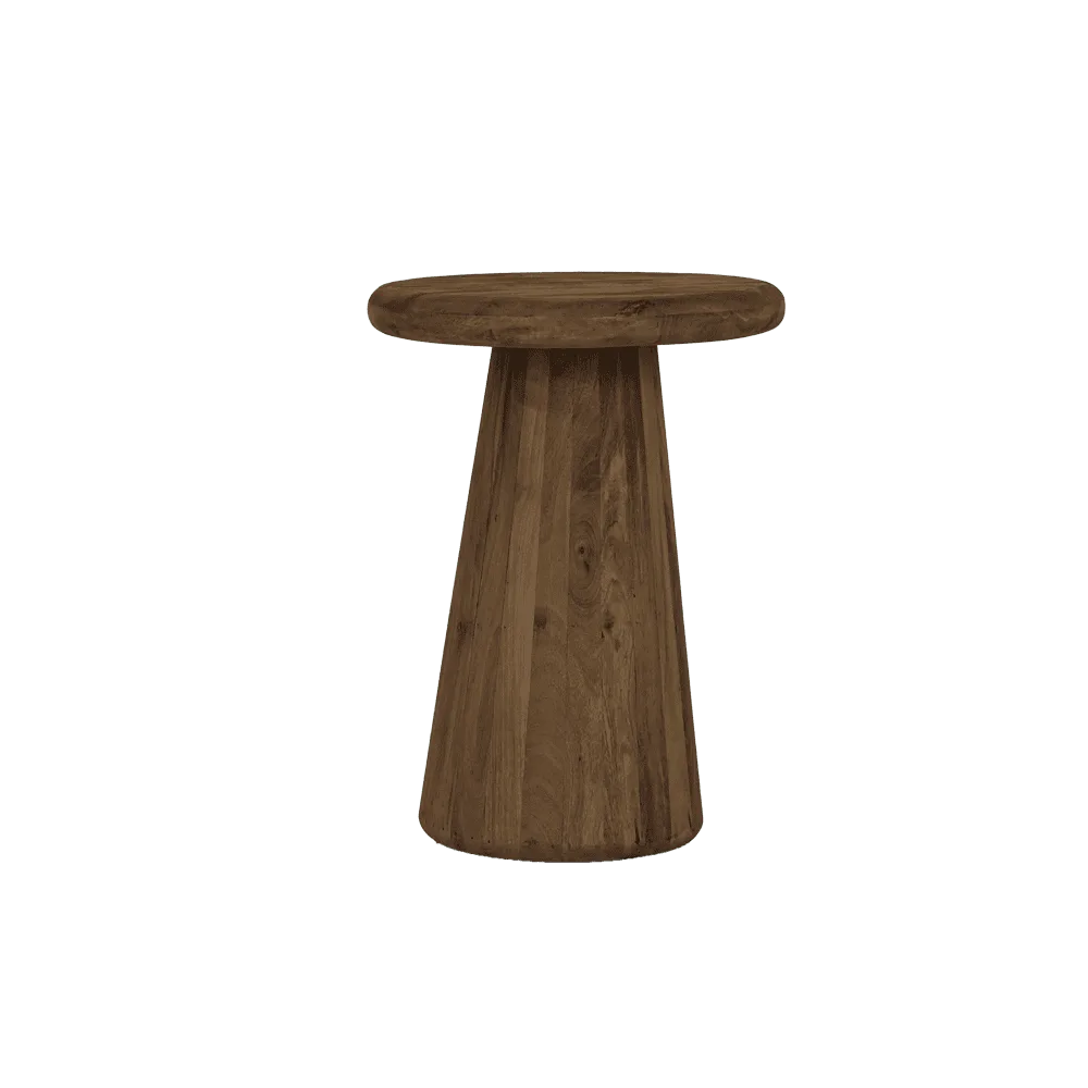 Asti Beistelltisch rund braun 40 cm - Tower Living