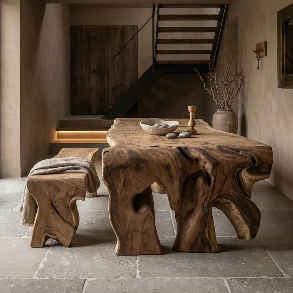 Wasserfall-Baumstammtisch 275 cm | Suarholz