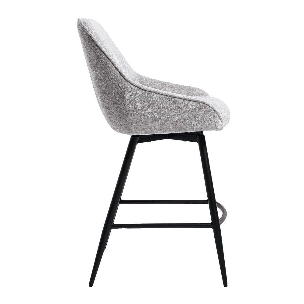 Trino Barhocker - Stoff Trenza 08 Oyster (drehbar) - Tower Living