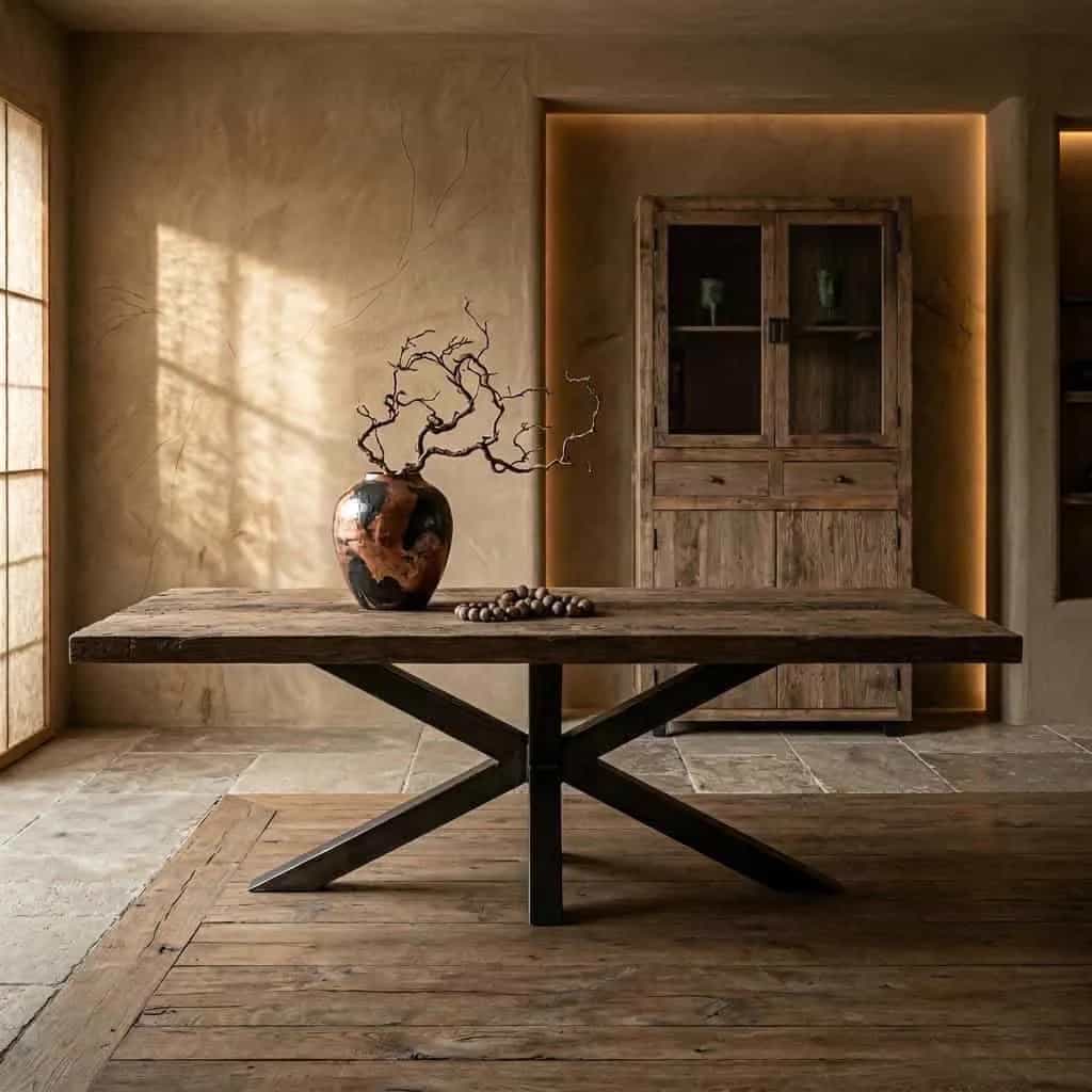 Esstisch Borneo Eisenholz 300 cm | Spinnenfuß