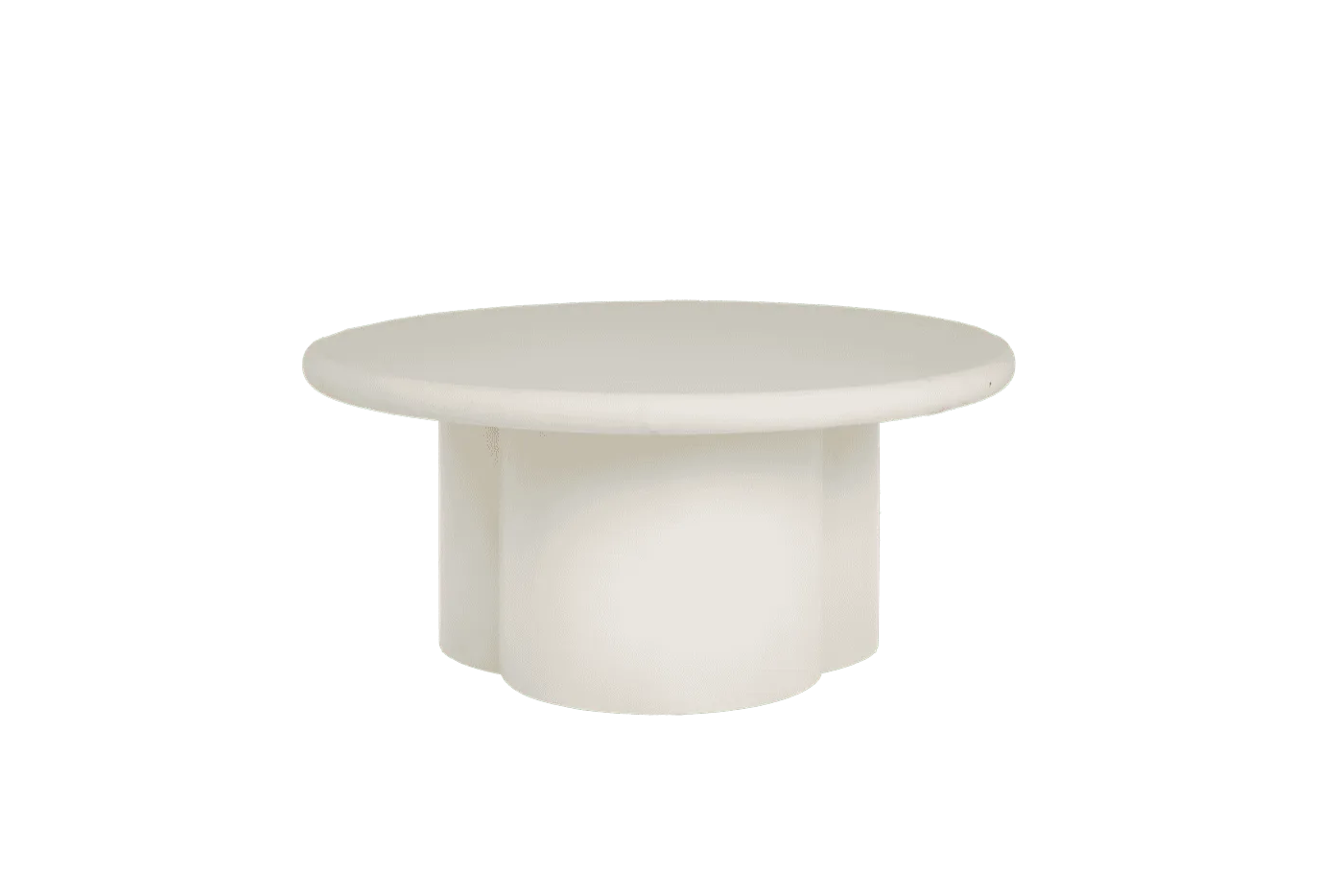 Melzo Couchtisch rund weiß 90 cm - Tower Living