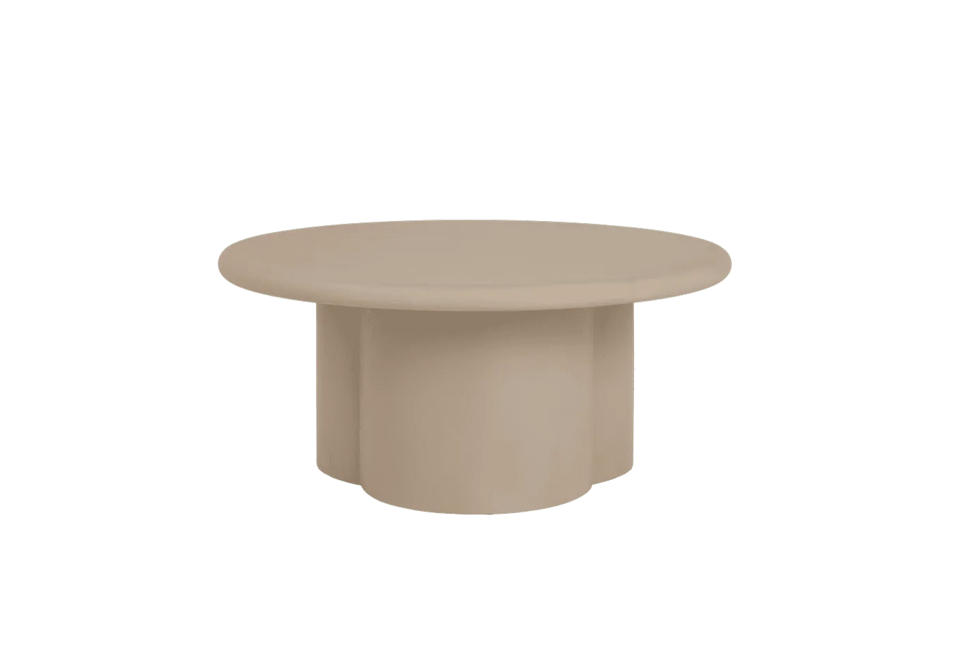 Melzo Couchtisch rund beige 90 cm - Tower Living
