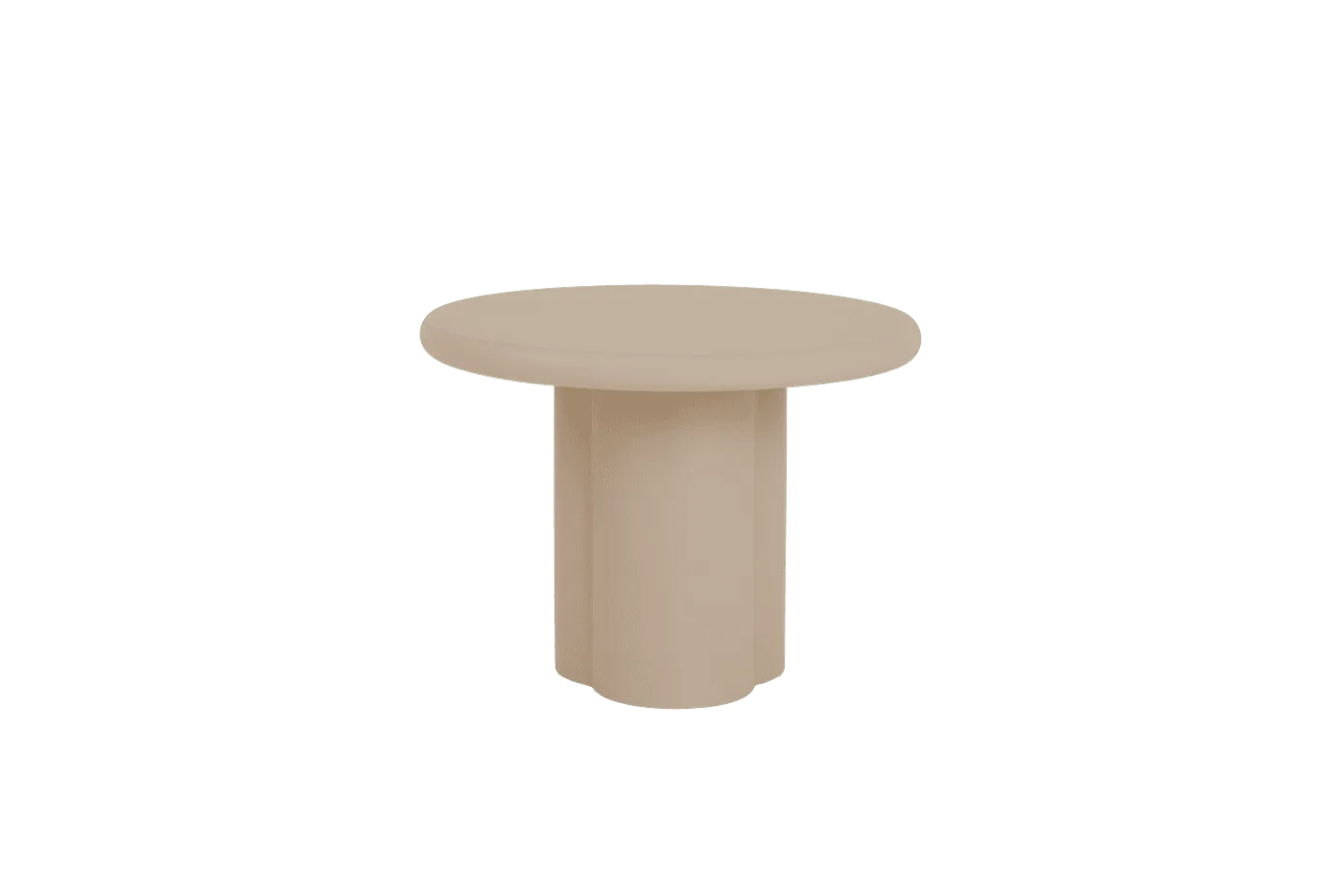 Melzo Beistelltisch rund beige 60 cm - Tower Living