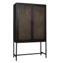 Carini Aufbewahrungsschrank schwarz 110 cm - Tower Living